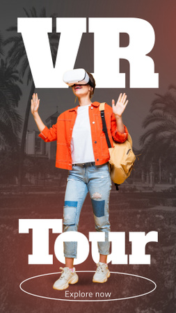 New Virtual Reality Instagram Story Design Template