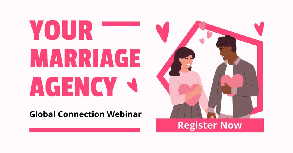 Marriage Agency Services Offer Facebook AD Tasarım Şablonu