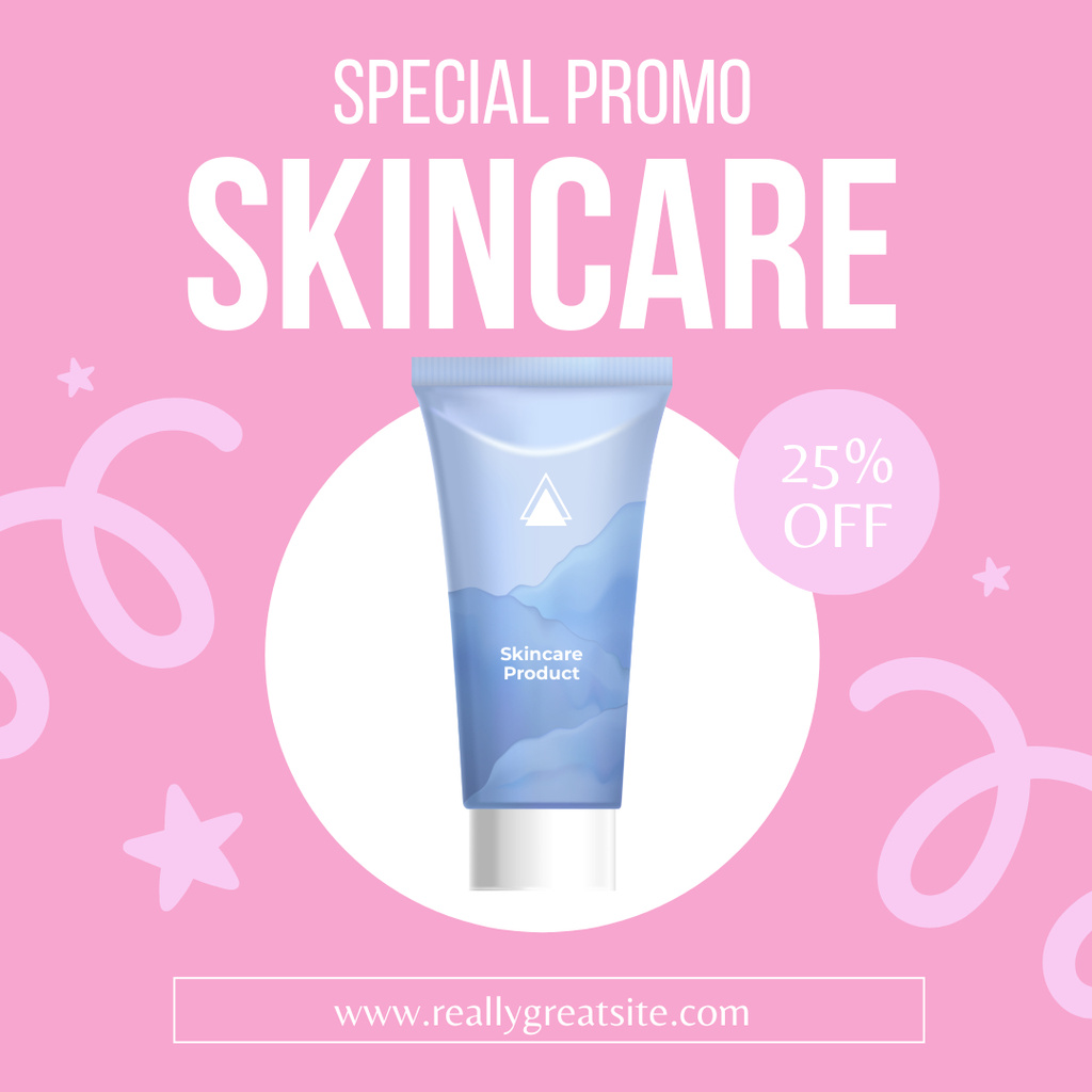 Skincare Product Discount Instagramデザインテンプレート