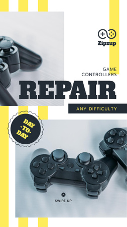Repair game joysticks Offer Instagram Story tervezősablon