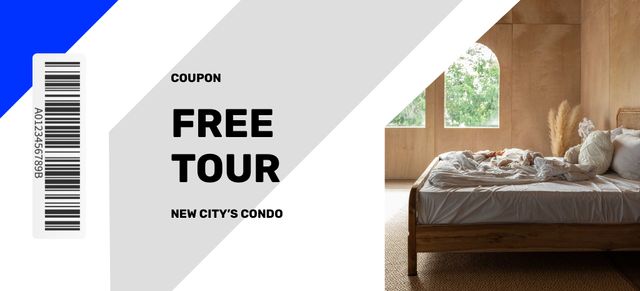 Template di design Real Estate Tour Offer Coupon 3.75x8.25in