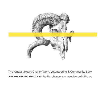 Modèle de visuel The Kindest Heart: Charity Work - Large Rectangle