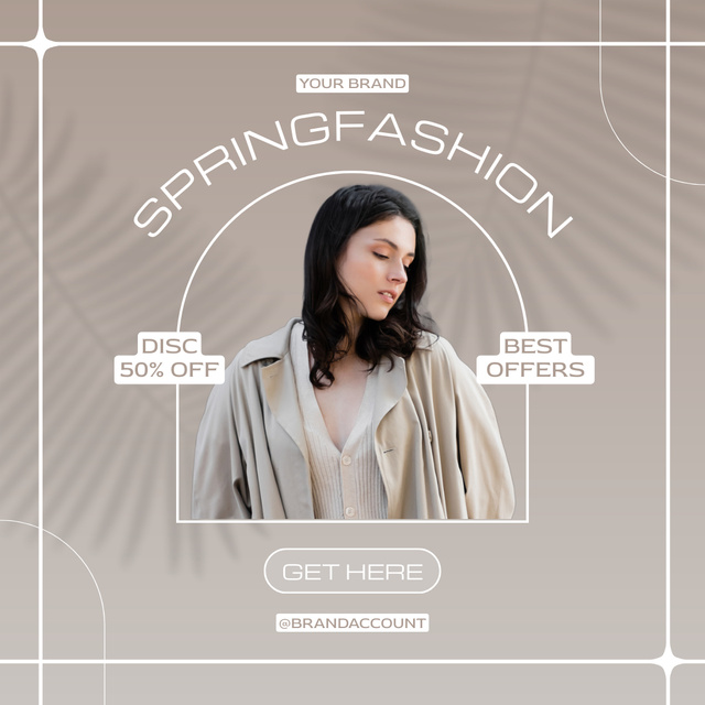 Spring Sale for Women in Pastel Colors Instagram AD Design Template