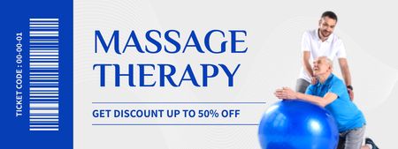 Sport Massage Therapy Offer Coupon Design Template