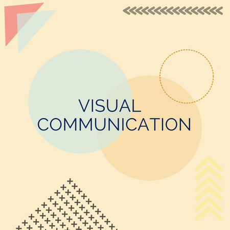 geometric visual communication  Animated Post Design Template