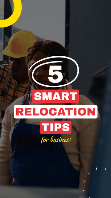 Smart Relocation Set Of Tips For Business Client TikTok Video Πρότυπο σχεδίασης