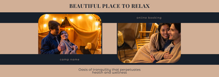 Visit Beautiful Place to Relax Tumblr Modelo de Design