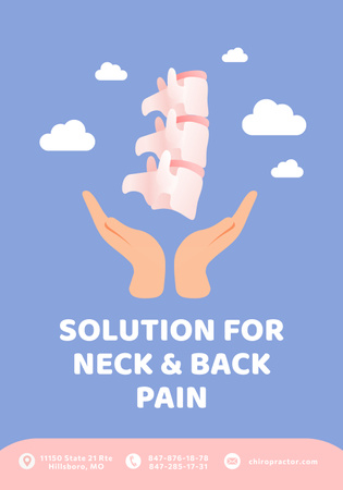 Plantilla de diseño de Osteopathic Physician Services Offer Poster 28x40in 