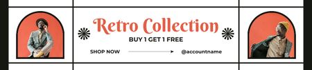 Thrift shop retro collection for men Ebay Store Billboard Design Template