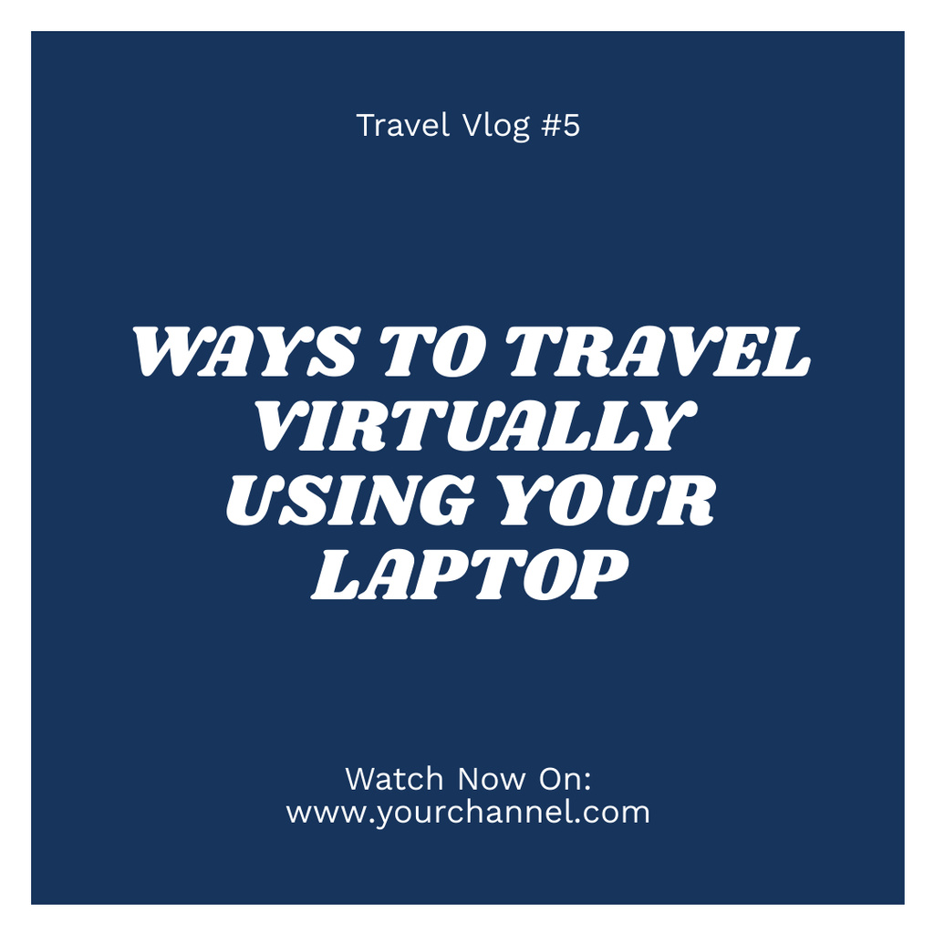 Designvorlage Helpful Ways Of Travelling With Laptop And Blog für Instagram