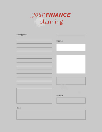 Platilla de diseño Personal Financial Planning Notepad 8.5x11in