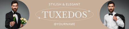 Platilla de diseño Man in Stylish and Elegant Suit Ebay Store Billboard