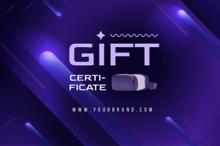 Extended reality​ Gift Certificate Modelo de Design