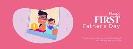 Happy Father's Day Facebook Video cover Design Template