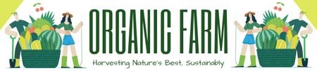 Organik Çiftlikten En İyi Hasat Ebay Store Billboard Tasarım Şablonu