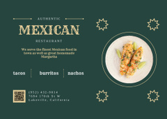 Authentic Mexican Restaurant Promotion With Dish