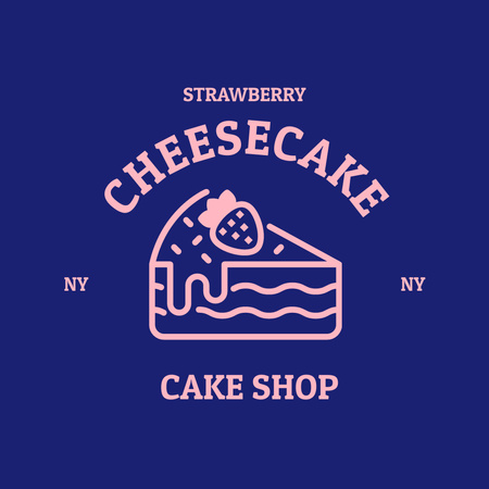 Emblem of Cake Shop Logo Design Template