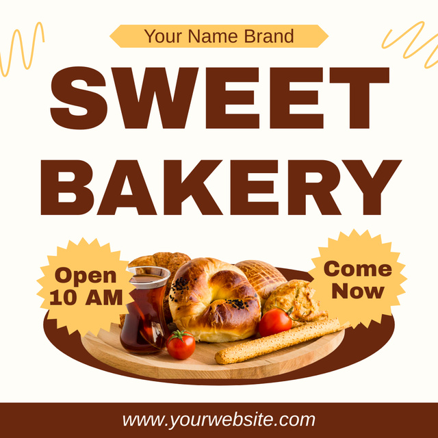 Modèle de visuel Sweet Bakery Offer - Instagram