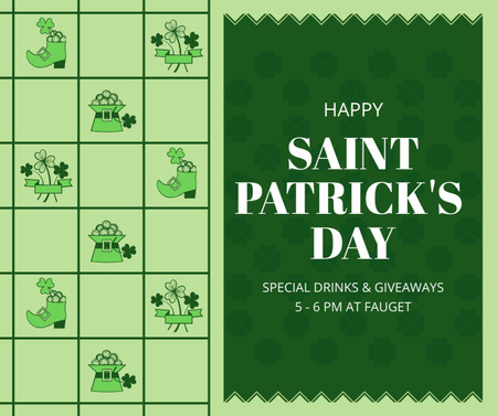 Modèle de visuel Saint Patrick's Day - Facebook