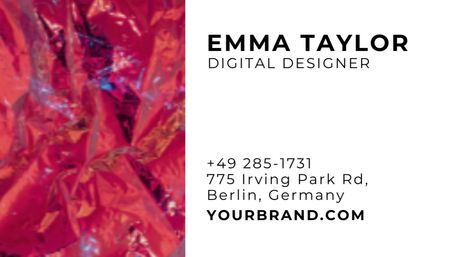 Platilla de diseño Digital Designer Service Offering Business Card US