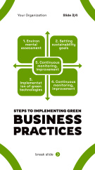 Business Plan with Green Strategy and Practices