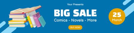 Platilla de diseño Big Books Sale Twitter