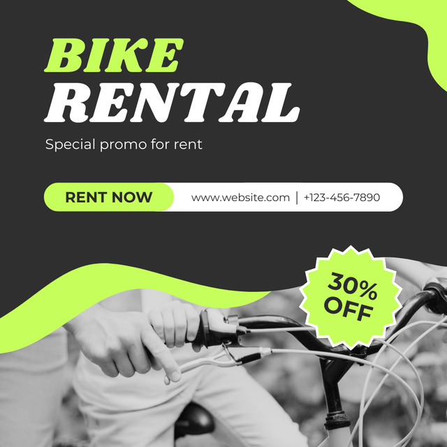 Promo of Urban Bicycles for Rent Instagram – шаблон для дизайна
