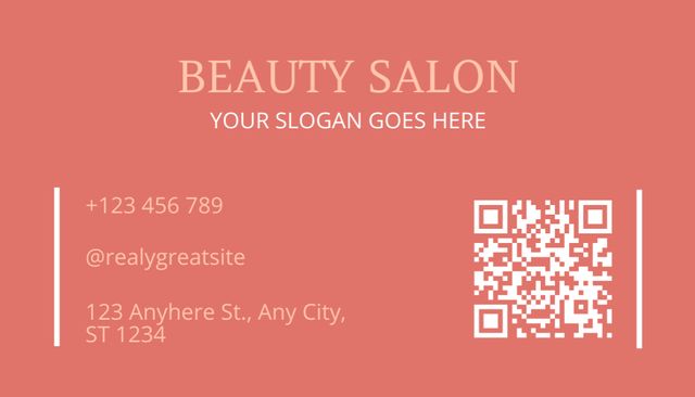 Szablon projektu Beauty and Makeup Salon Offer Business Card US