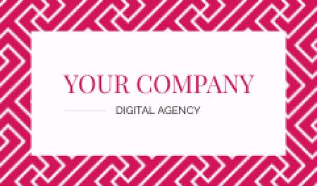 Template di design Digital Agency Ad Business card