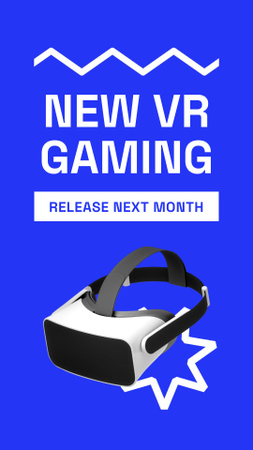 Anúncio de equipamento de jogos VR Instagram Video Story Modelo de Design
