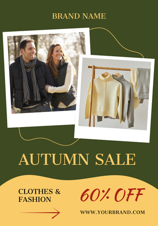 Ontwerpsjabloon van Poster 28x40in van Autumn Sale Announcement