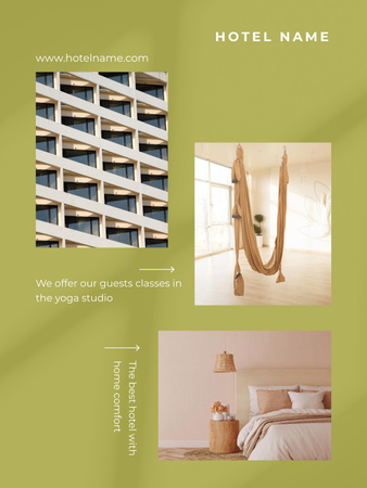 Luxury Hotel Services Ad Poster US Design Template