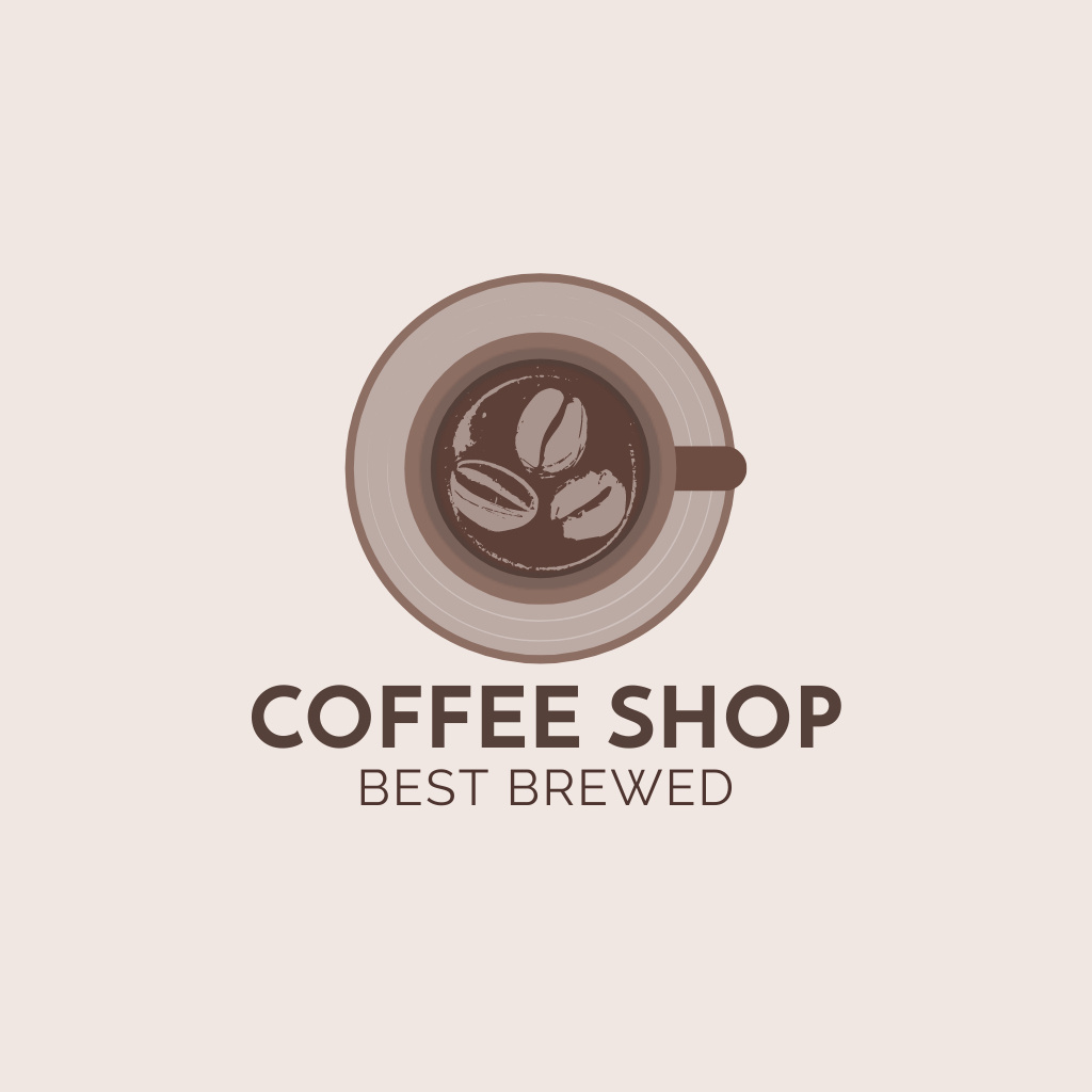 Coffeehouse Best Drinks Offer Logo Design Template