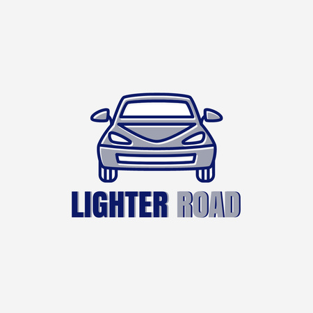 Araba Resimli Mağaza Reklamı Logo Tasarım Şablonu