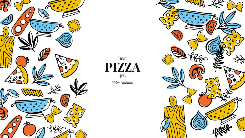 Plantilla de diseño de Cooking Italian pizza Youtube 