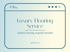 Luxury Flooring Services Ad with Minimalistic Interior