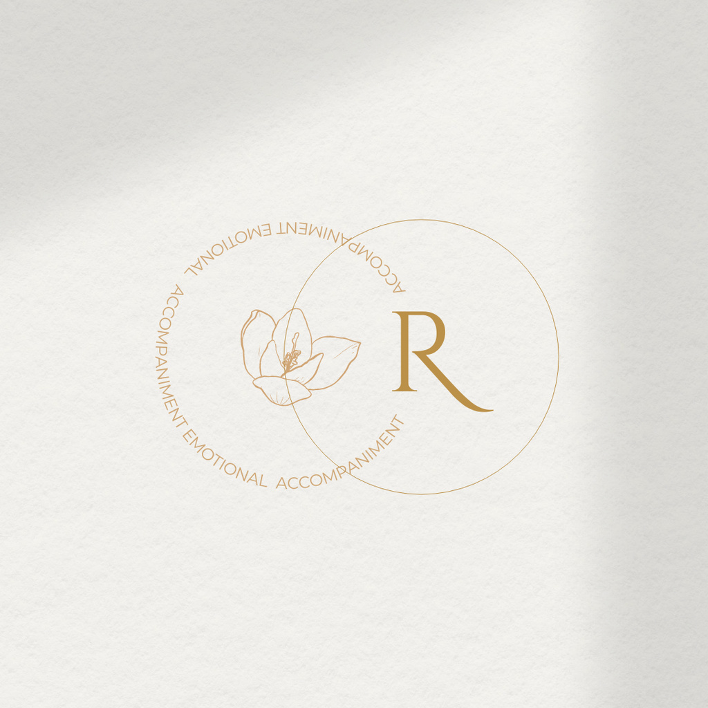 Designvorlage Shop Ad with Emblem of Flower in Circle für Logo 1080x1080px