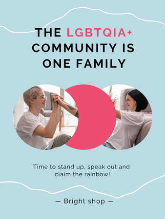LGBT Families Community Poster US Design Template