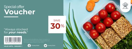 Special Offer on Grocery Store Coupon Design Template