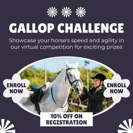 Discount on Registration for Gallup Challenge Instagram Design Template