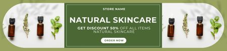 Offer of Natural Skincare with Lotions Ebay Store Billboard Design Template