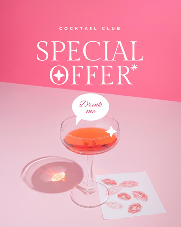 Special Offer of Tasty Cocktail Poster 16x20in Design Template