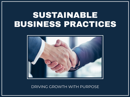 Sustainable Business Growth Approach Decription Presentation Design Template