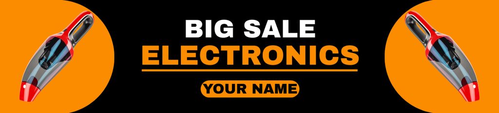 Plantilla de diseño de Big Sale of Household Electronics Ebay Store Billboard 