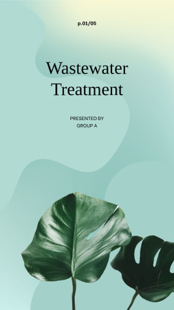 Wastewater Treatment for Green Life Mobile Presentation Design Template