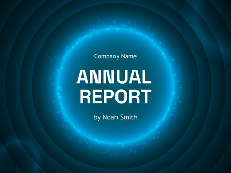 Annual Report from Business Company Presentation tervezősablon