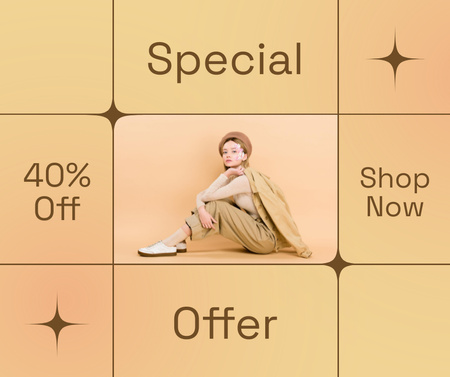 Trendy Yellow Outfit At Discounted Rates Offer Facebook Design Template