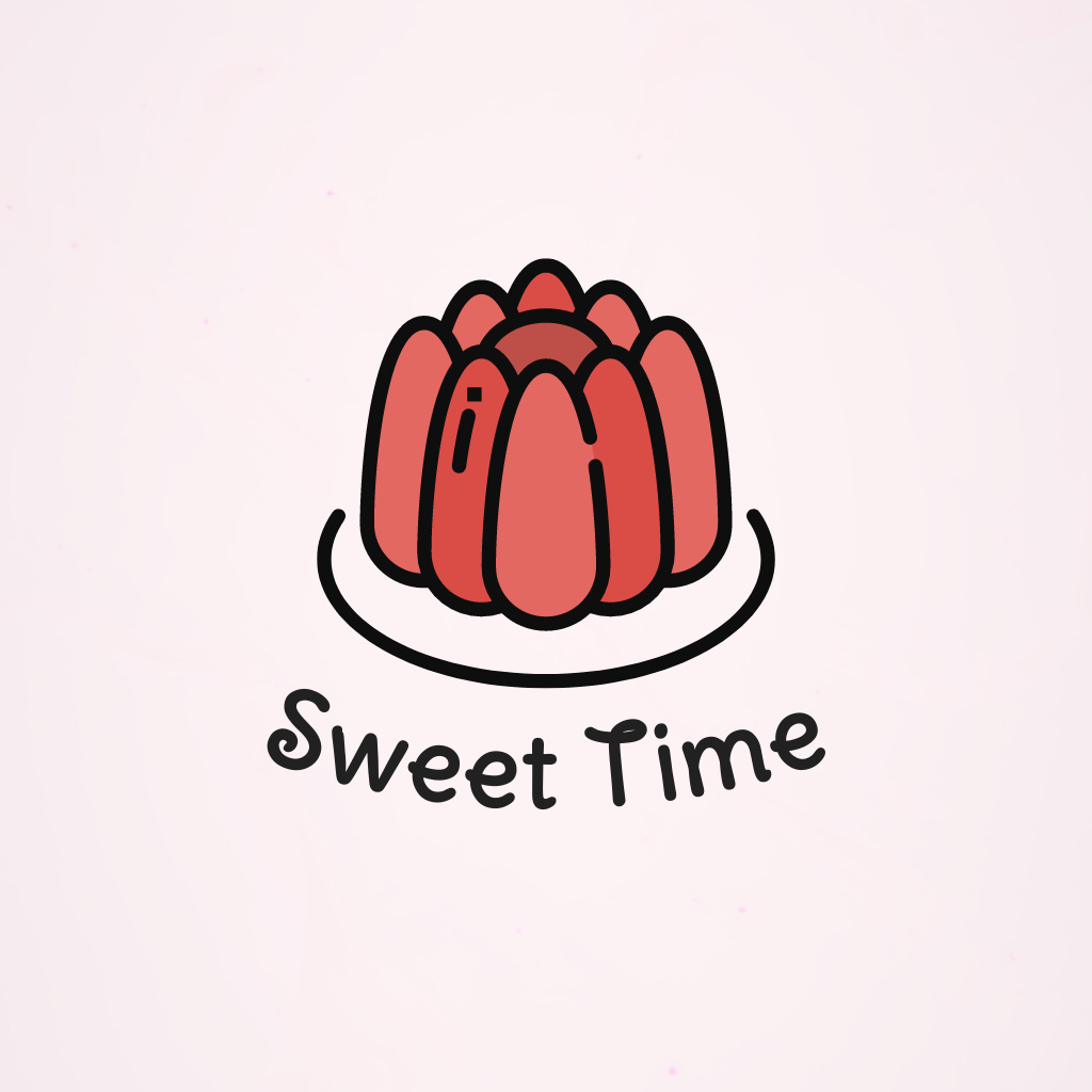 Luscious Bakery Ad with a Yummy Cupcake Logo Tasarım Şablonu