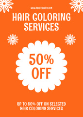 Hair Coloring Services Ad Layout