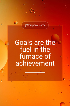 Platilla de diseño Corporate Quote About Goals And Achievements Tumblr